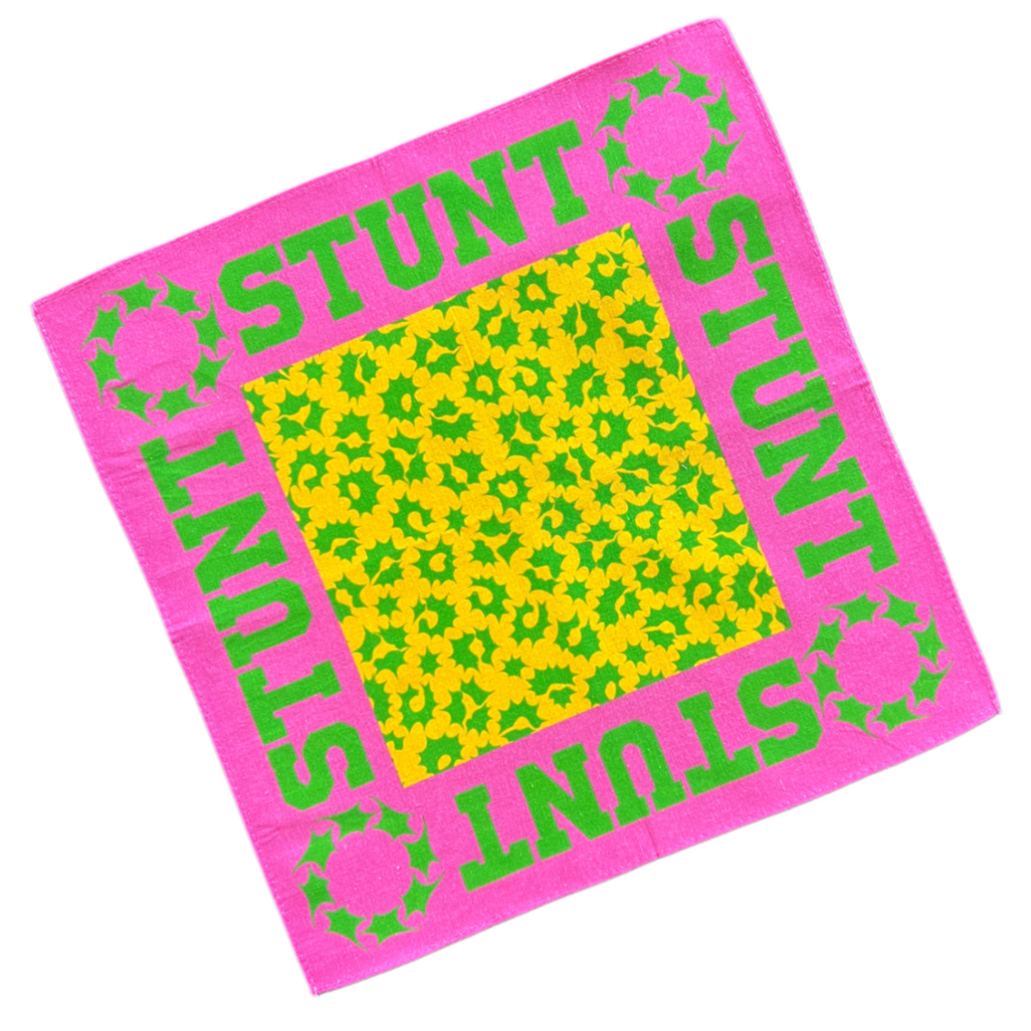 GREEN/YELLOW MINI BANDANA