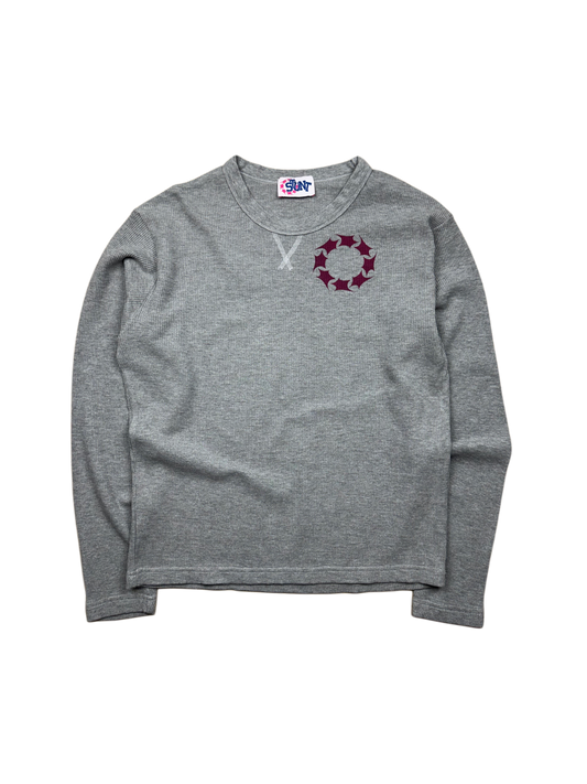 STAMPED STATEMENT WAFFLE LONGSLEEVE